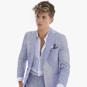 Amazon Kids Blue Striped suit